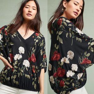 Akemi + Kin Floral Embroidered Blouse, XS/S